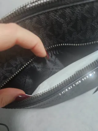 Bandolera Michael Kors Hombre Negra/Gris