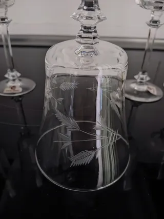 18 COPAS VINTAGE CRISTAL AL PLOMO NUEVAS EN CAJA