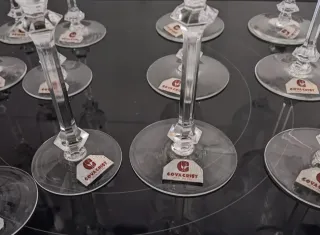 18 COPAS VINTAGE CRISTAL AL PLOMO NUEVAS EN CAJA