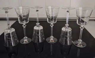 18 COPAS VINTAGE CRISTAL AL PLOMO NUEVAS EN CAJA