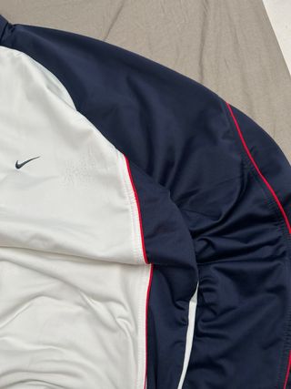 Trackjacket Nike Vintage 00s Bianca Blu Baggy