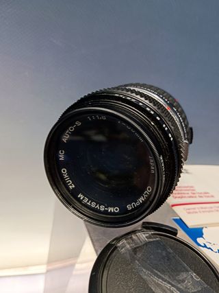 Objetivo olympus 50 mm. + tele converter Tamron-f-buen estado