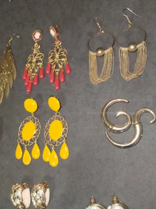 Lote de pendientes antiguos