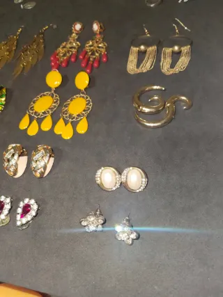 Lote de pendientes antiguos