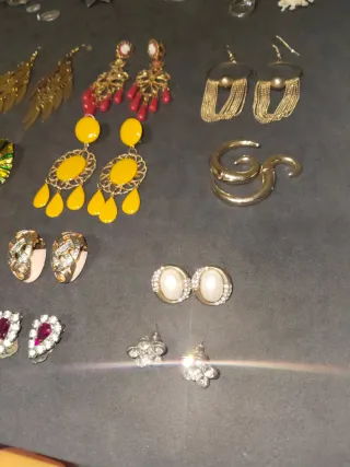 Lote de pendientes antiguos