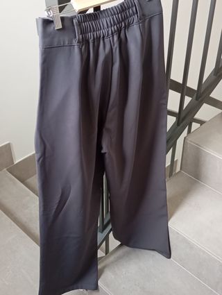 Pantalón gris liso talla XL