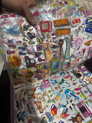 Album fatto a mano con oltre 50 pagine di adesivi