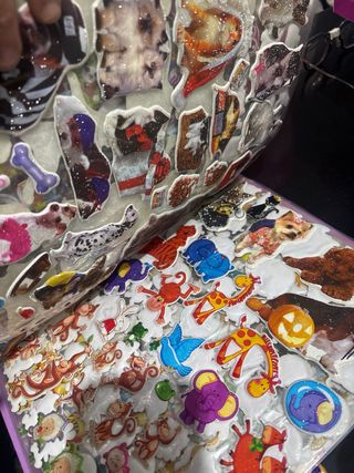 Album fatto a mano con oltre 50 pagine di adesivi