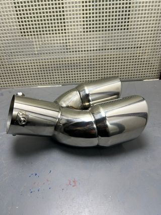 Colas de escape doble salida aluminio