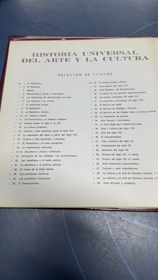 Lote de 5 albumes de diapositivas hiares, Historia universal de arte y de cultura, observa las fotos