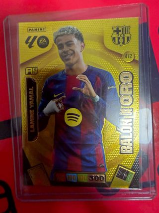 Cromo Panini Lamine Yamal FC Barcelona Balón de Or