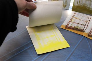 02, Planchas Tricomía. Tres planchas rectangulares de zinc