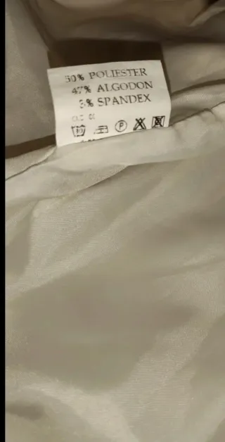 Chaleco crema talla L