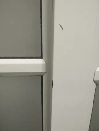 Ventana de aluminio blanco corredera con marco