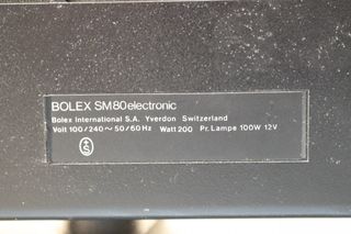 Proyector Super 8 mm Bolex SM 80 Electronic. SM80.