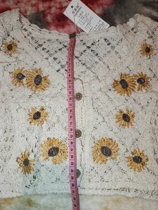 Top Crochet Girasol Talla S/XS