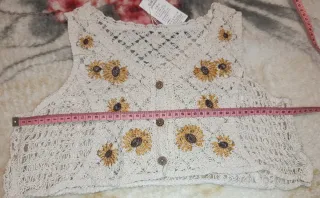Top Crochet Girasol Talla S/XS