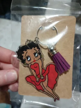 Llavero Betty Boop hecho a mano