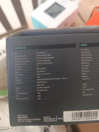 Cámara de Acción HD 720P Prixton