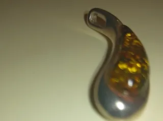 Colgante Ámbar Báltico Verde y Amarillo