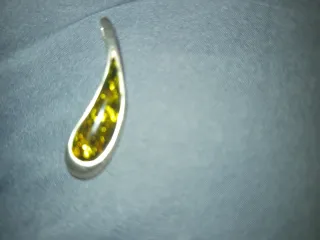 Colgante Ámbar Báltico Verde y Amarillo