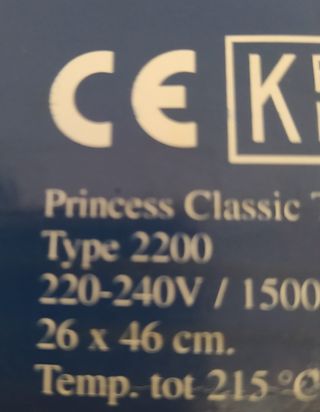 Plancha Princess Classic Table Chef 2200