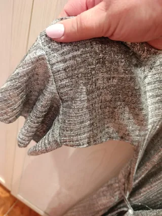 Vestido plateado talla única