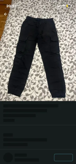 Pantalones Cargo Negros