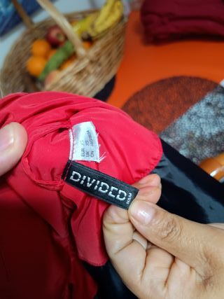 Chaqueta Acolchada Roja H&M Talla XS