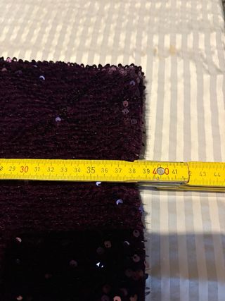 Completo paillettes viola