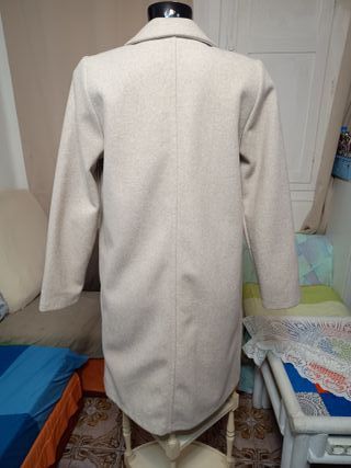 Abrigo Zara Básico Soft Beige Talla M