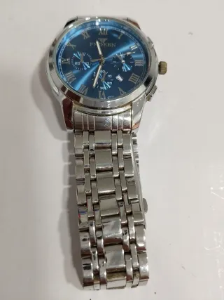 Reloj Fagren Azul y Plateado