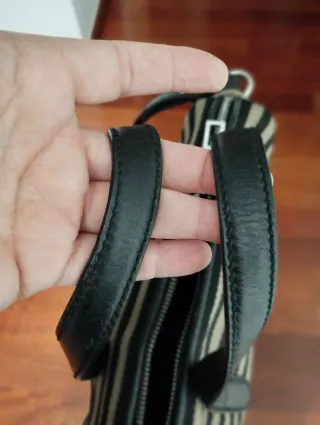 Bolso Bimba y Lola Rayas Beige y Negro