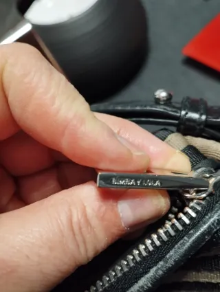 Bolso Bimba y Lola Rayas Beige y Negro