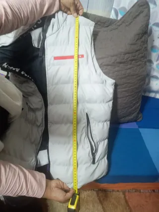 Chaleco niño Talla 10/12 blanco y negro