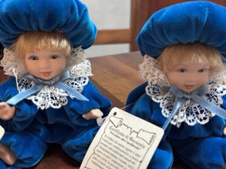 Coppia bambole ceramica Capodimonte