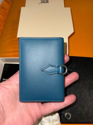 Portacarte Montblanc petrolio