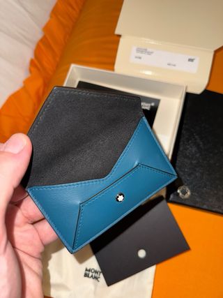 Portacarte Montblanc petrolio