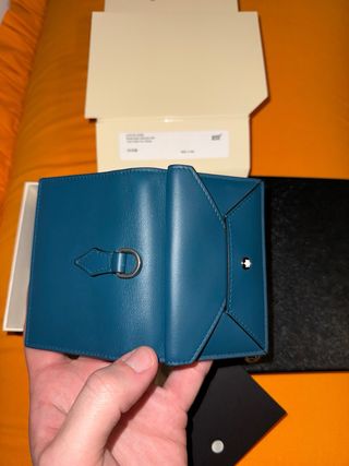 Portacarte Montblanc petrolio