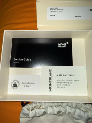 Portacarte Montblanc petrolio