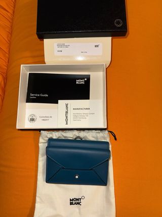 Portacarte Montblanc petrolio