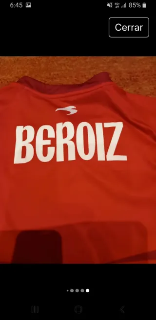 Camiseta pelota match worn Mikel Beroiz Talla L