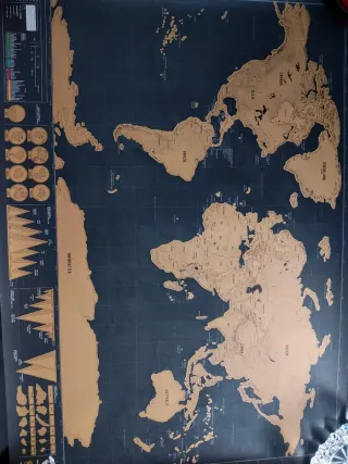 Mapa Mundi para rascar