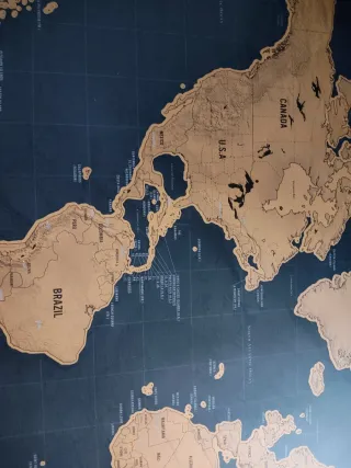 Mapa Mundi para rascar