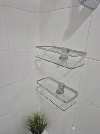 Baldas de cristal para baño