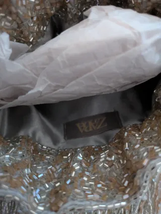 Bolso Zara de fiesta con abalorios