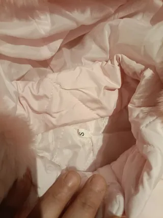 Mono de nieve rosa talla S