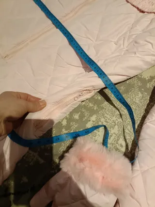 Mono de nieve rosa talla S