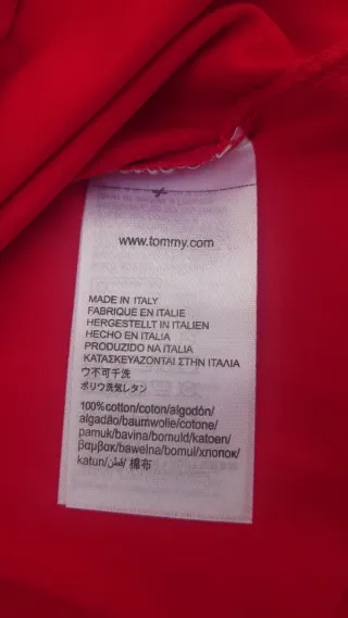 Camiseta Tommy Hilfiger Roja Manga Larga
