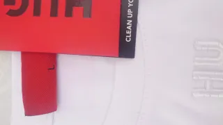 Camiseta HUGO blanca manga larga